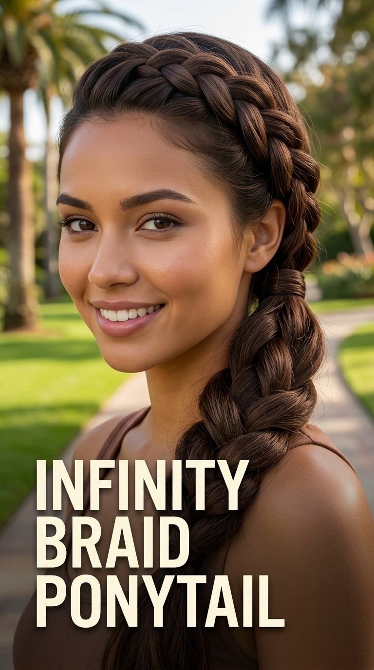 Infinity Braid Ponytail