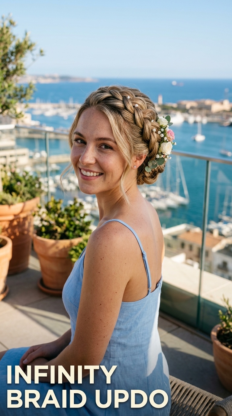 Infinity Braid Updo