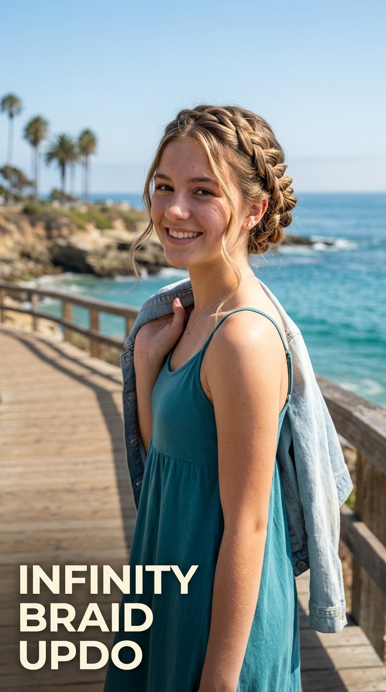 Infinity Braid Updo