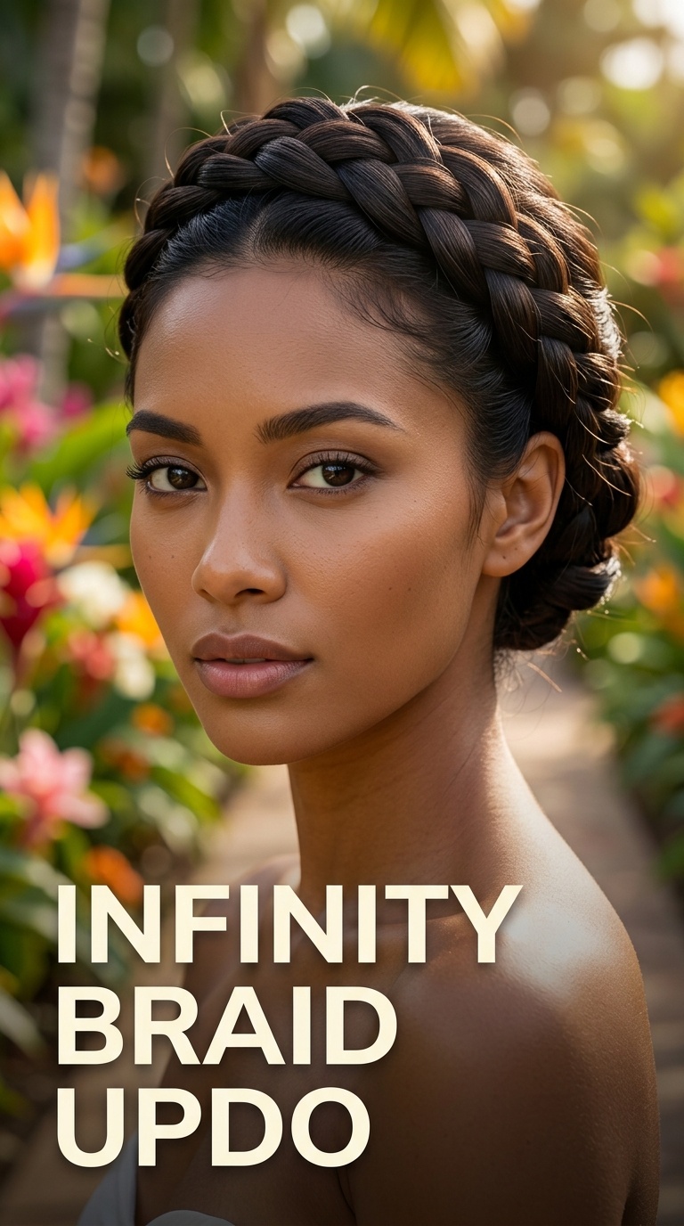 Infinity Braid Updo