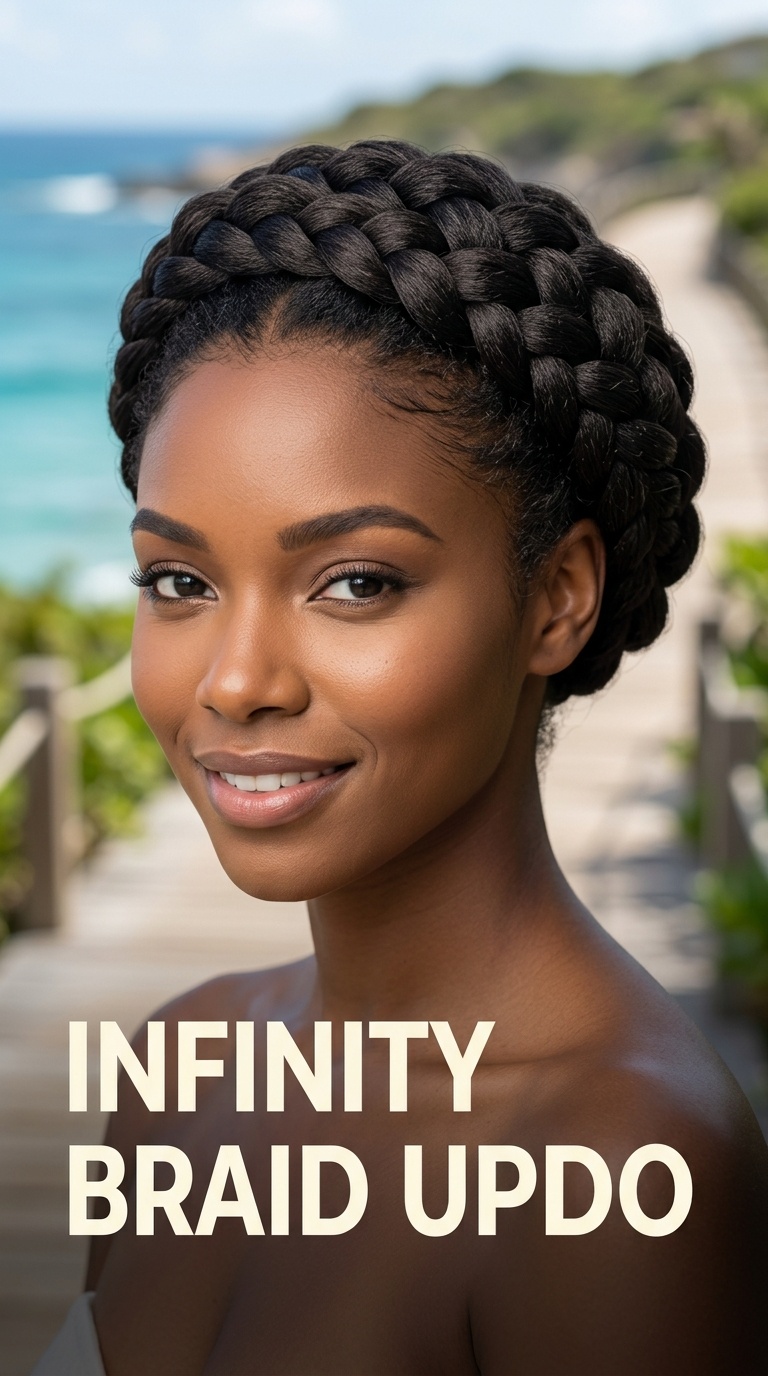 Infinity Braid Updo