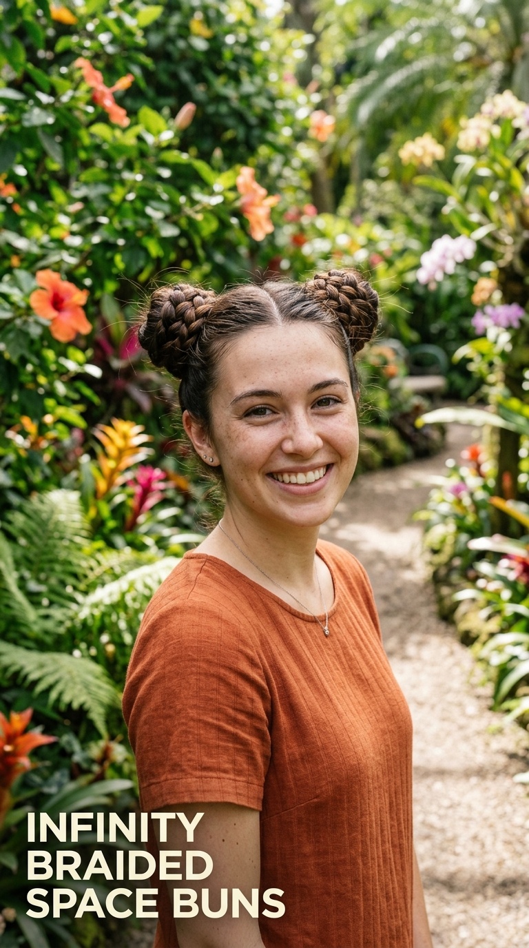 Infinity Braided Space Buns