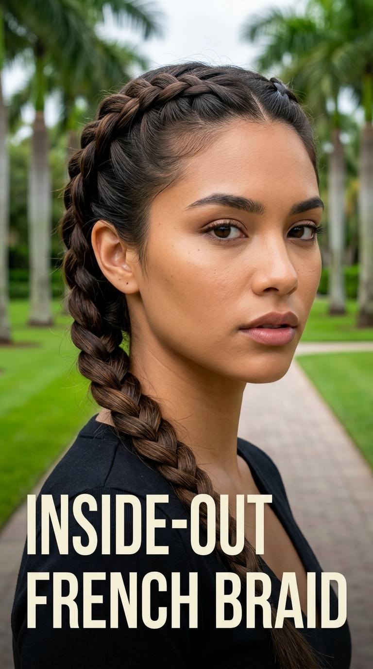 Inside-Out French Braid