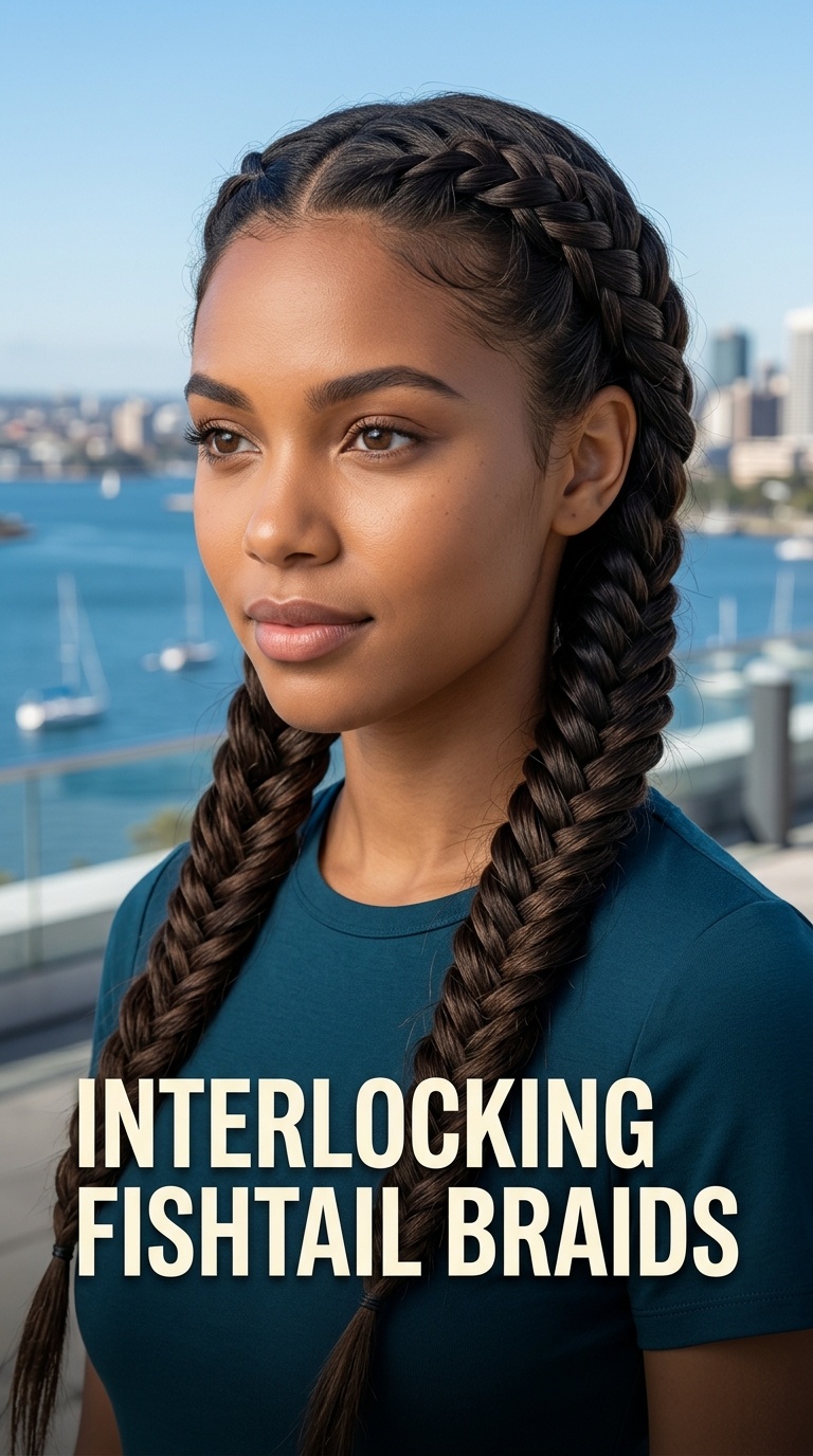 Interlocking Fishtail Braids