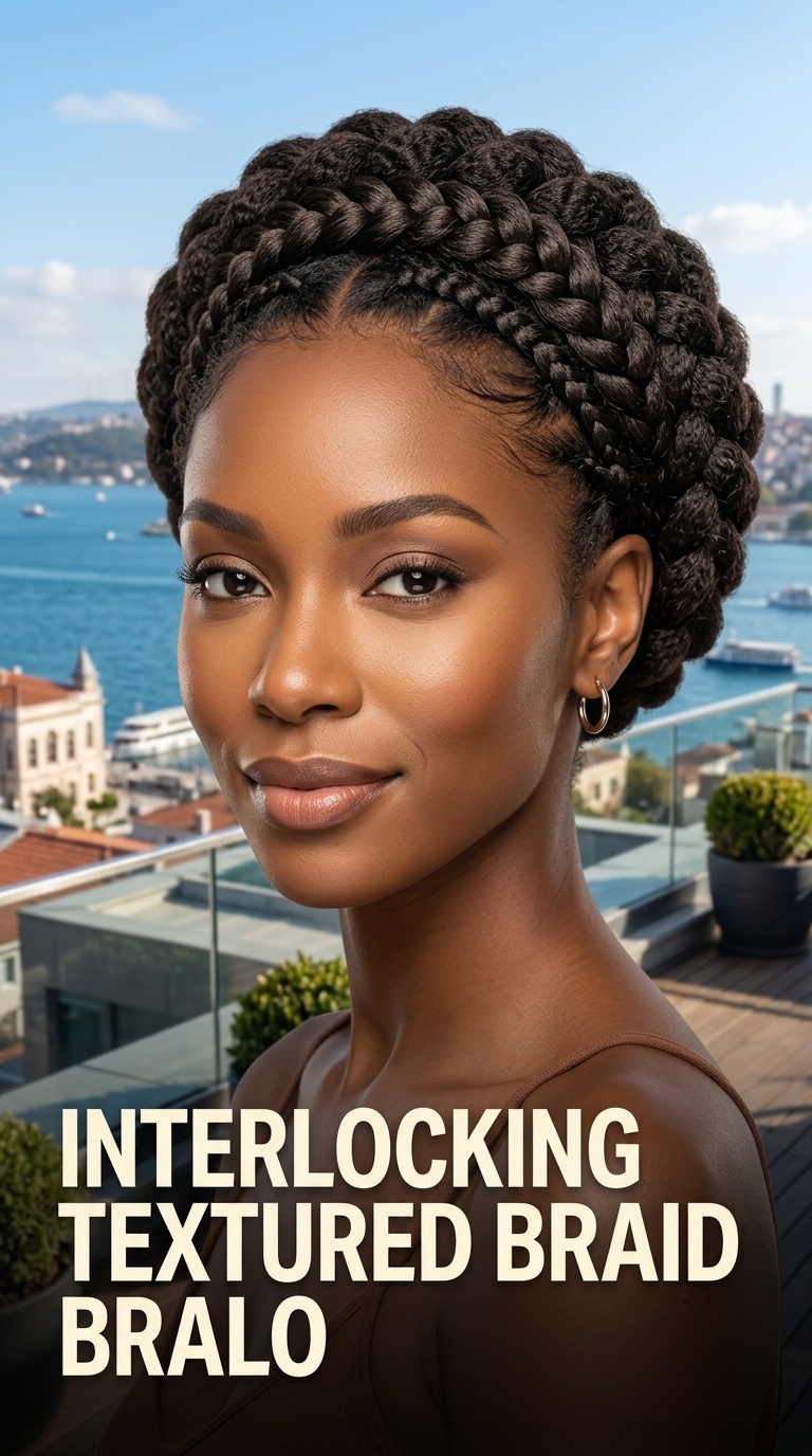 Interlocking Textured Braid Halo