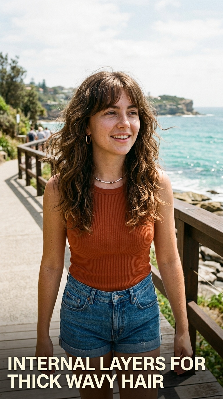 Internal Layers for Thick Wavy Hair