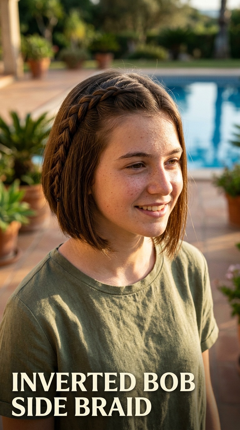 Inverted Bob Side Braid