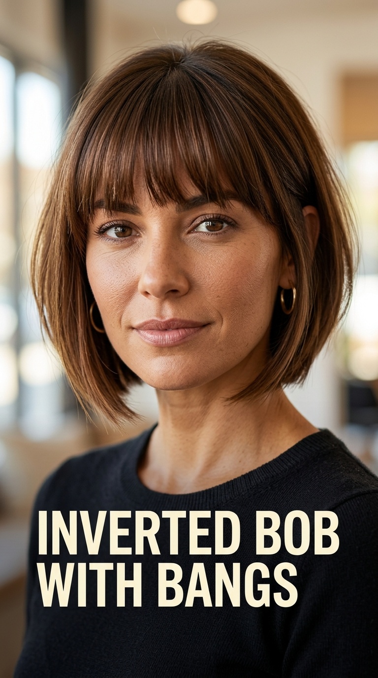 Inverted Bob with Bangs
