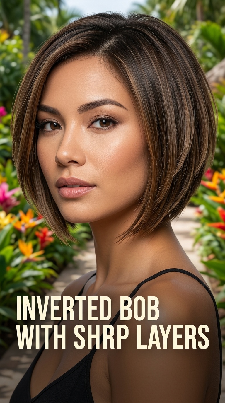 Inverted Bob with Sharp Layers