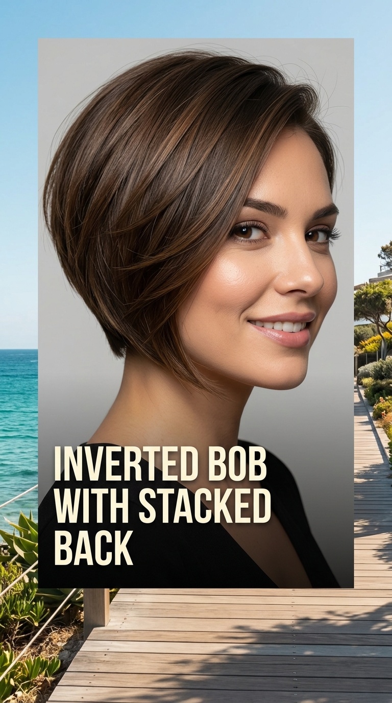 Inverted Bob with Stacked Back