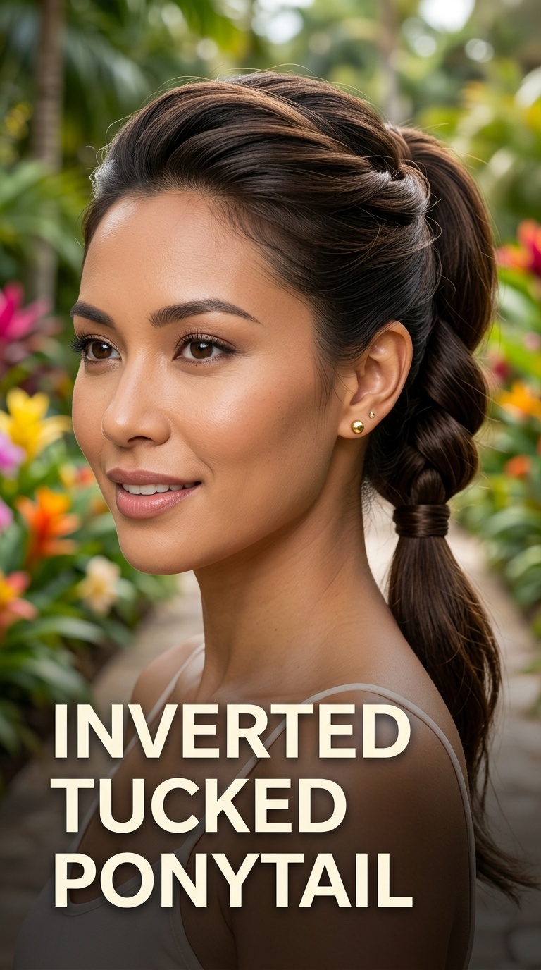 Inverted Tucked Ponytail