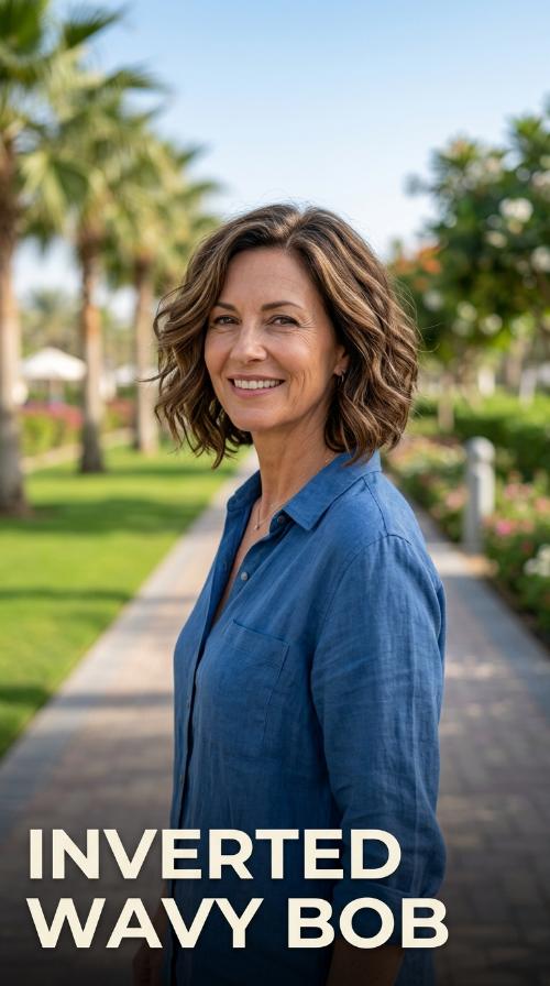 Inverted Wavy Bob