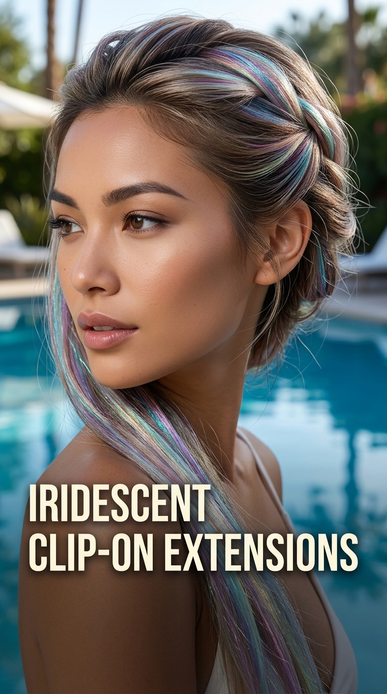 Iridescent Clip-on Extensions