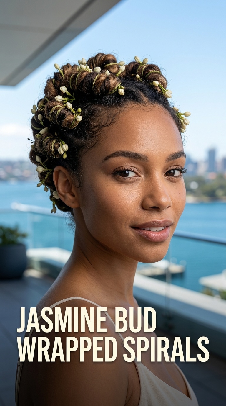 Jasmine Bud Wrapped Spirals