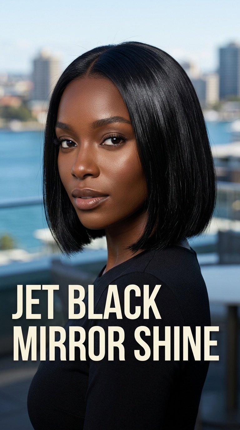 Jet Black Mirror Shine