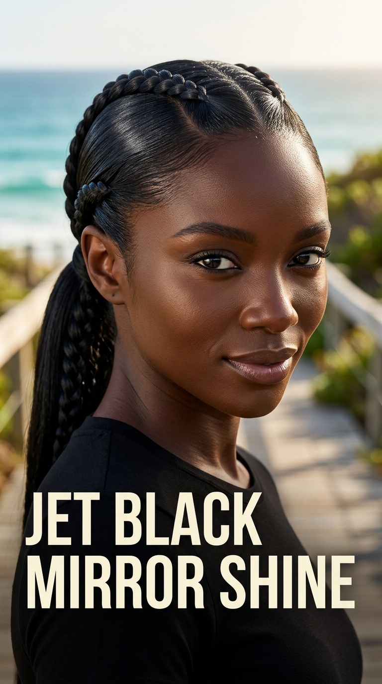 Jet Black Mirror Shine