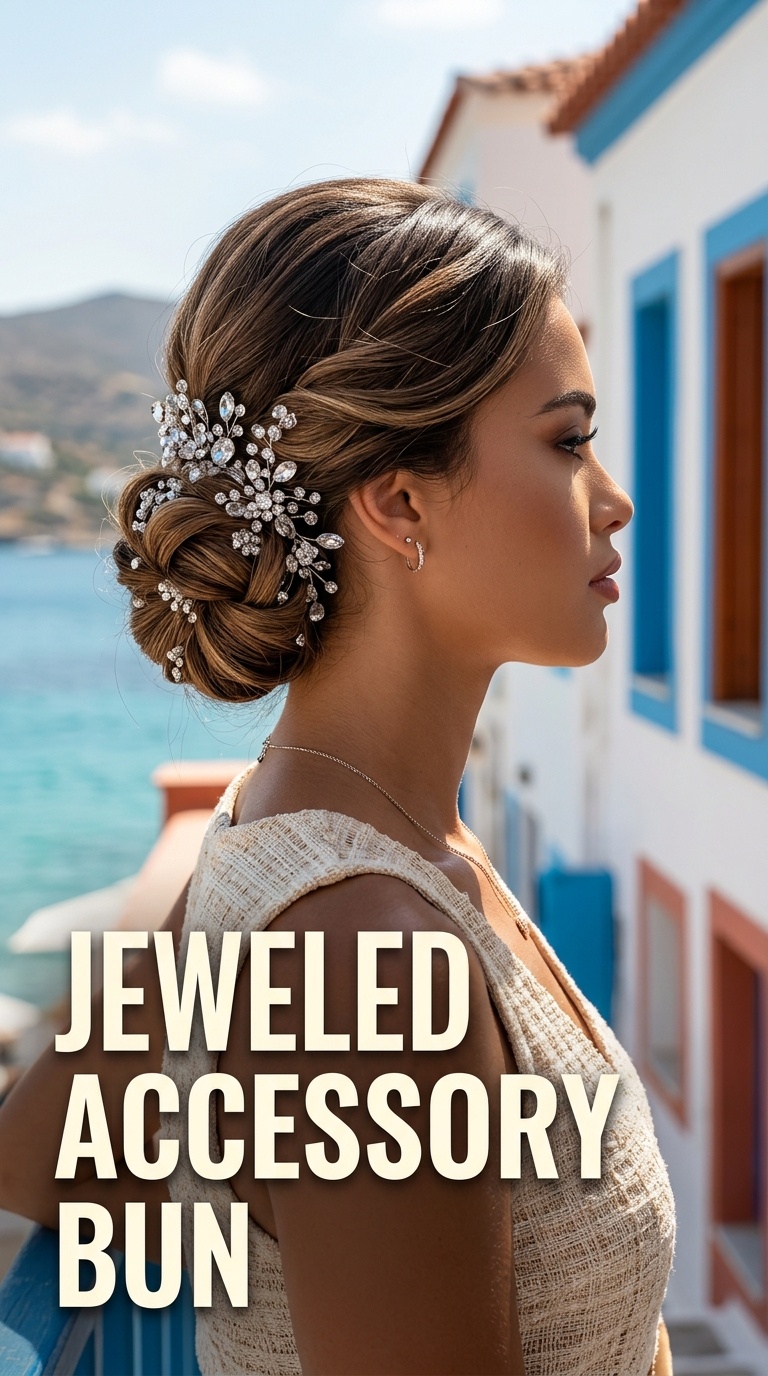 Jeweled Accessory Bun