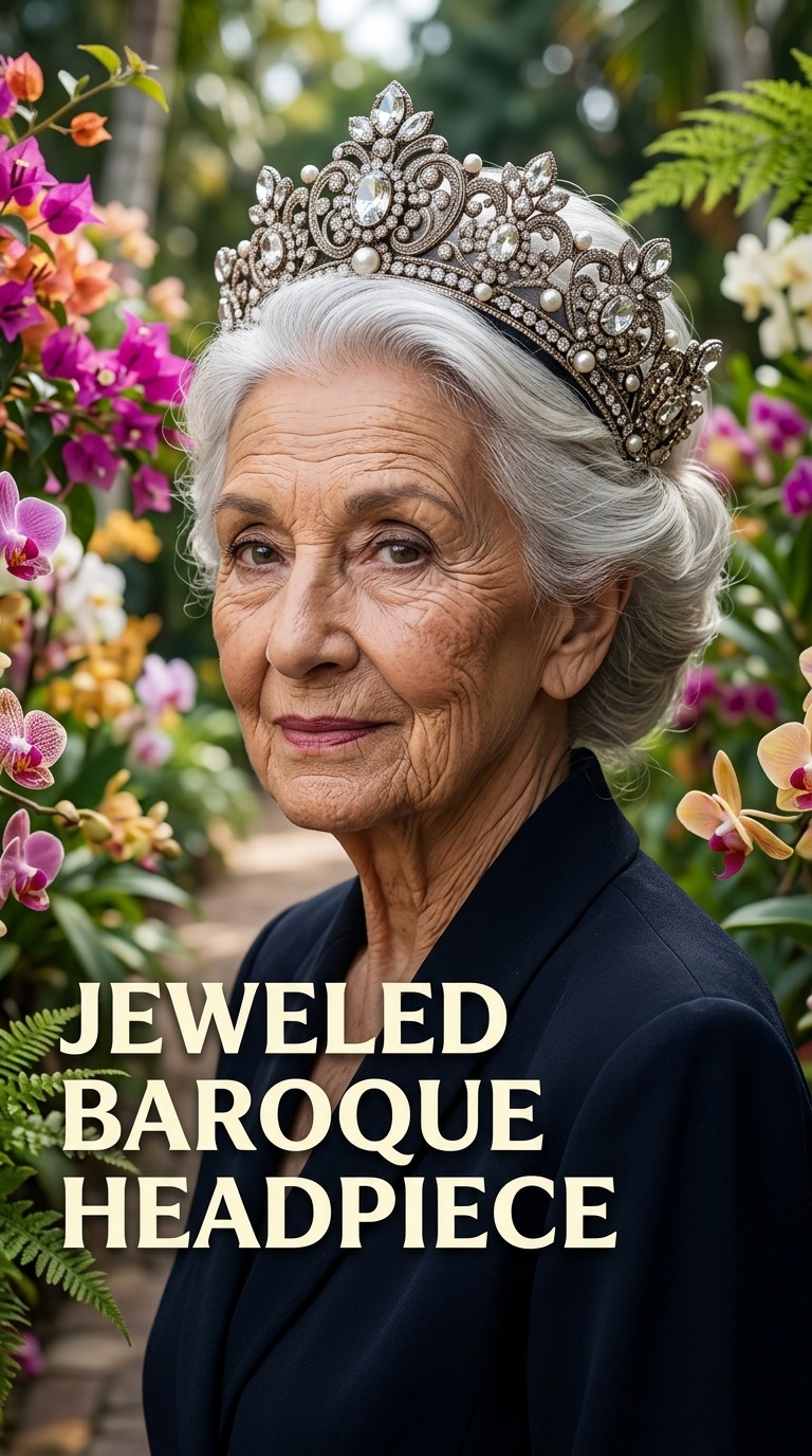 Jeweled Baroque Headpiece
