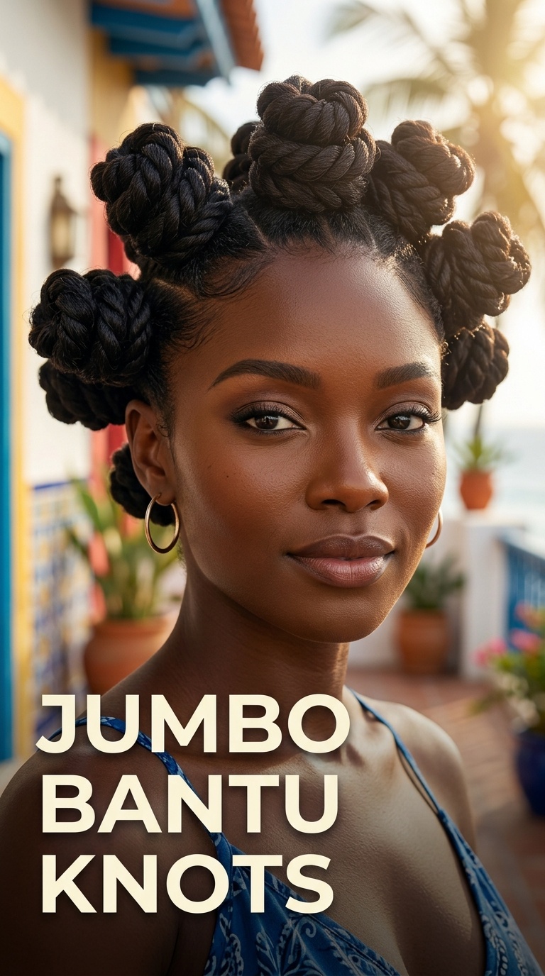 Jumbo Bantu Knots
