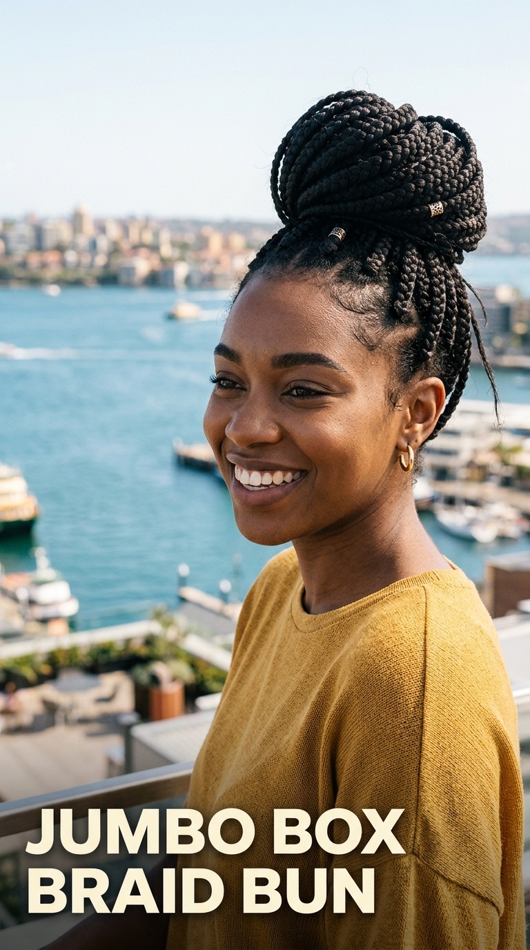 Jumbo Box Braid Bun