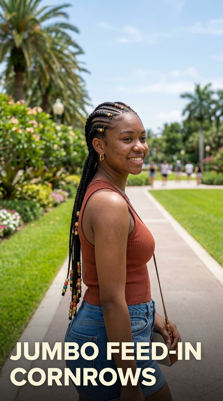 Jumbo Feed-In Cornrows