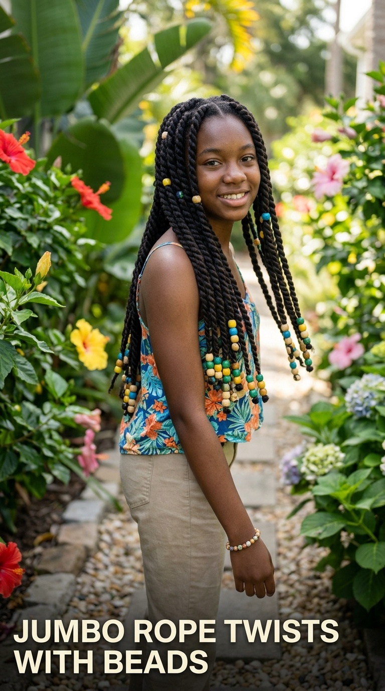 Jumbo Rope Twists with Beads