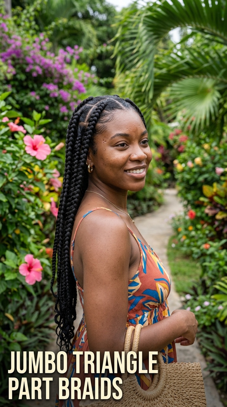 Jumbo Triangle Part Braids