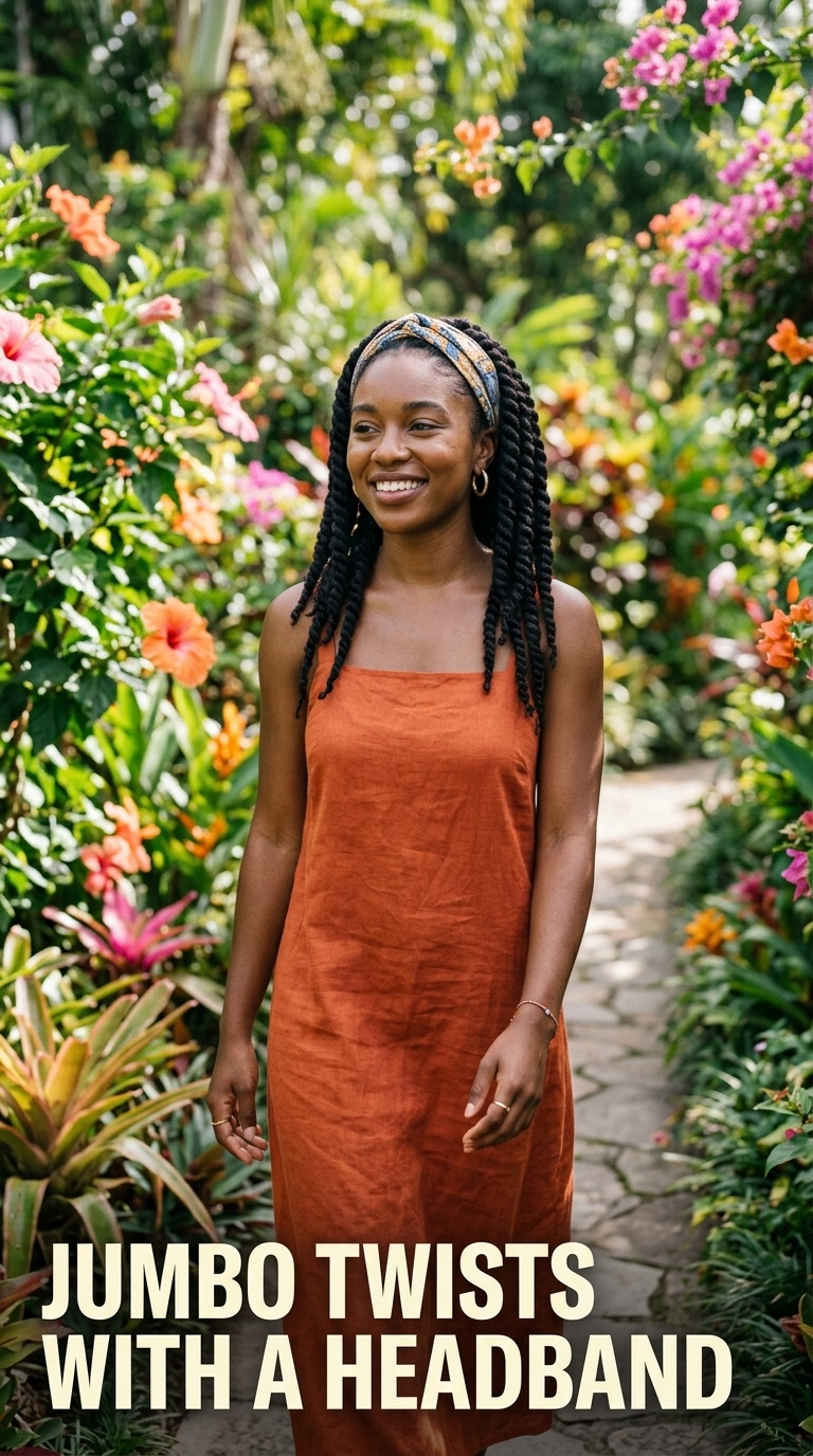 Jumbo Twists with a Headband