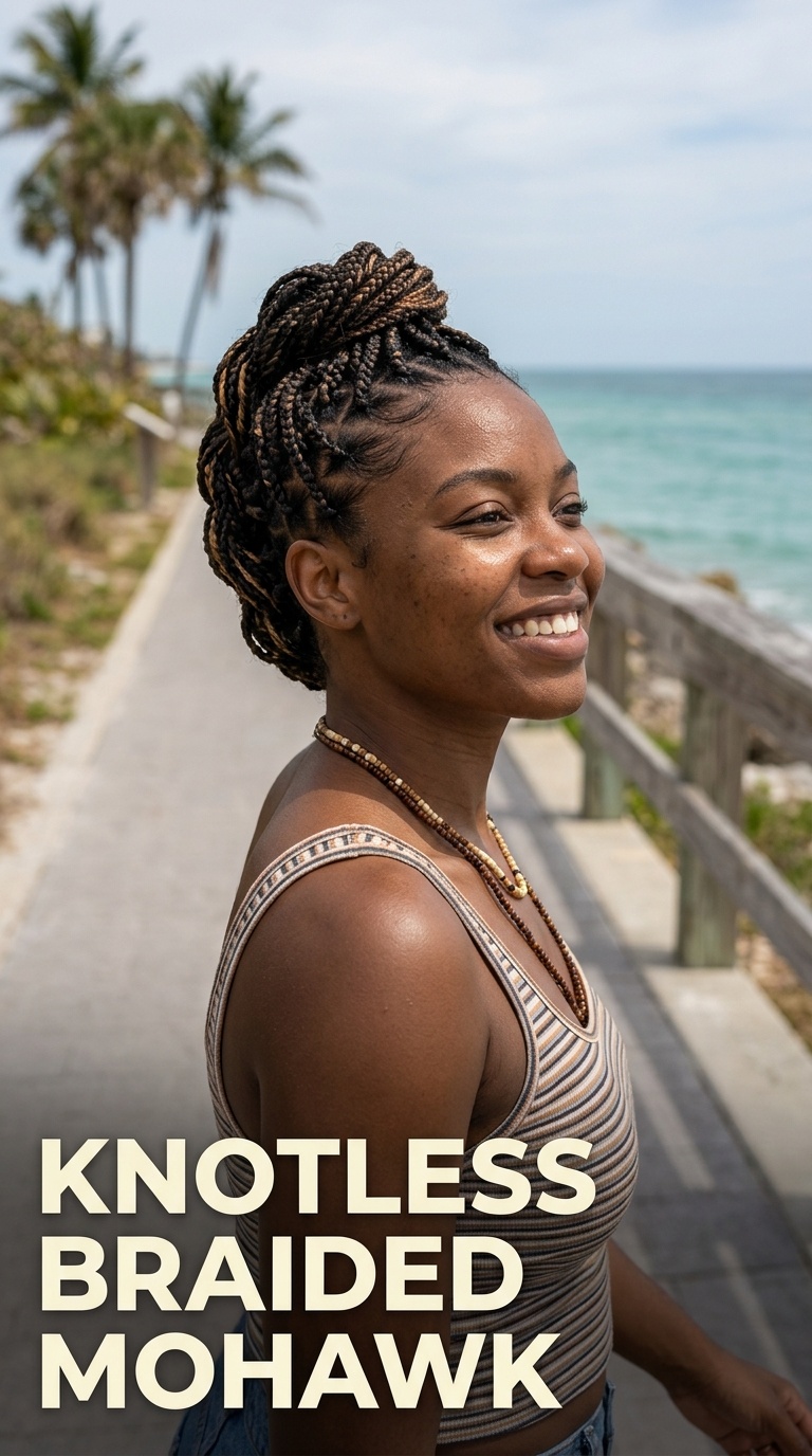 Knotless Braided Mohawk