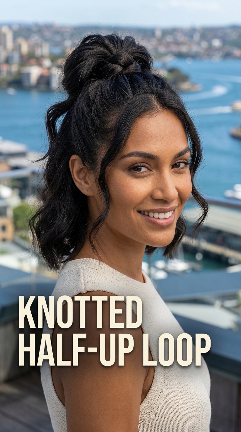 Knotted Half-Up Loop