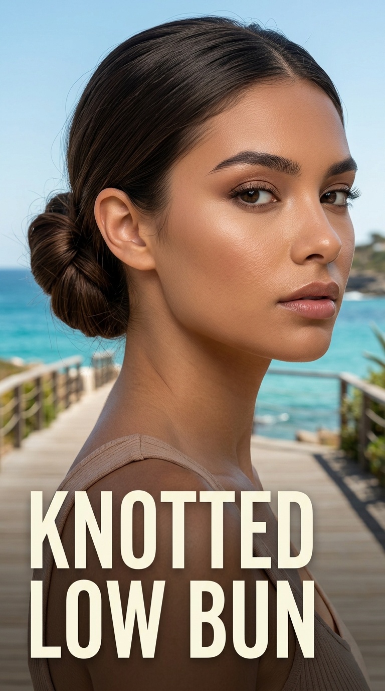 Knotted Low Bun
