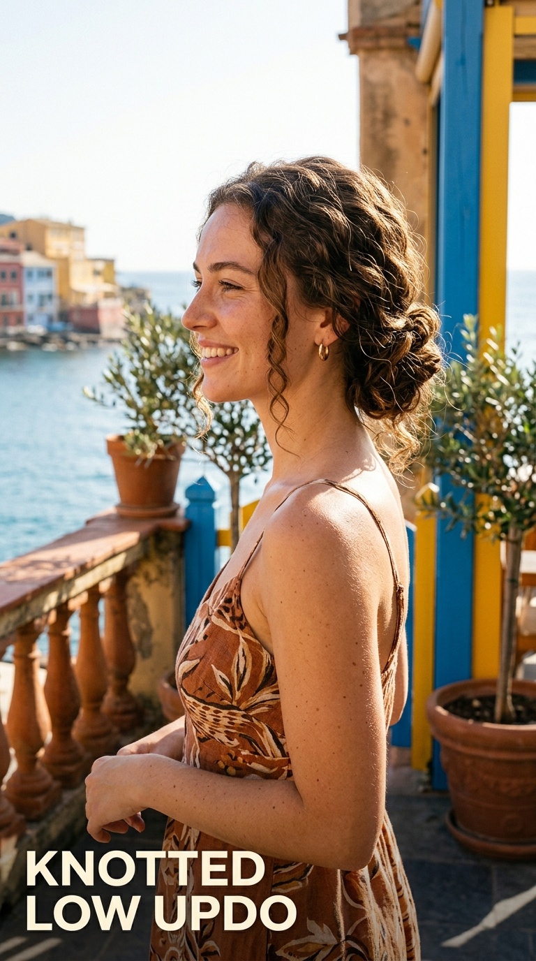 Knotted Low Updo