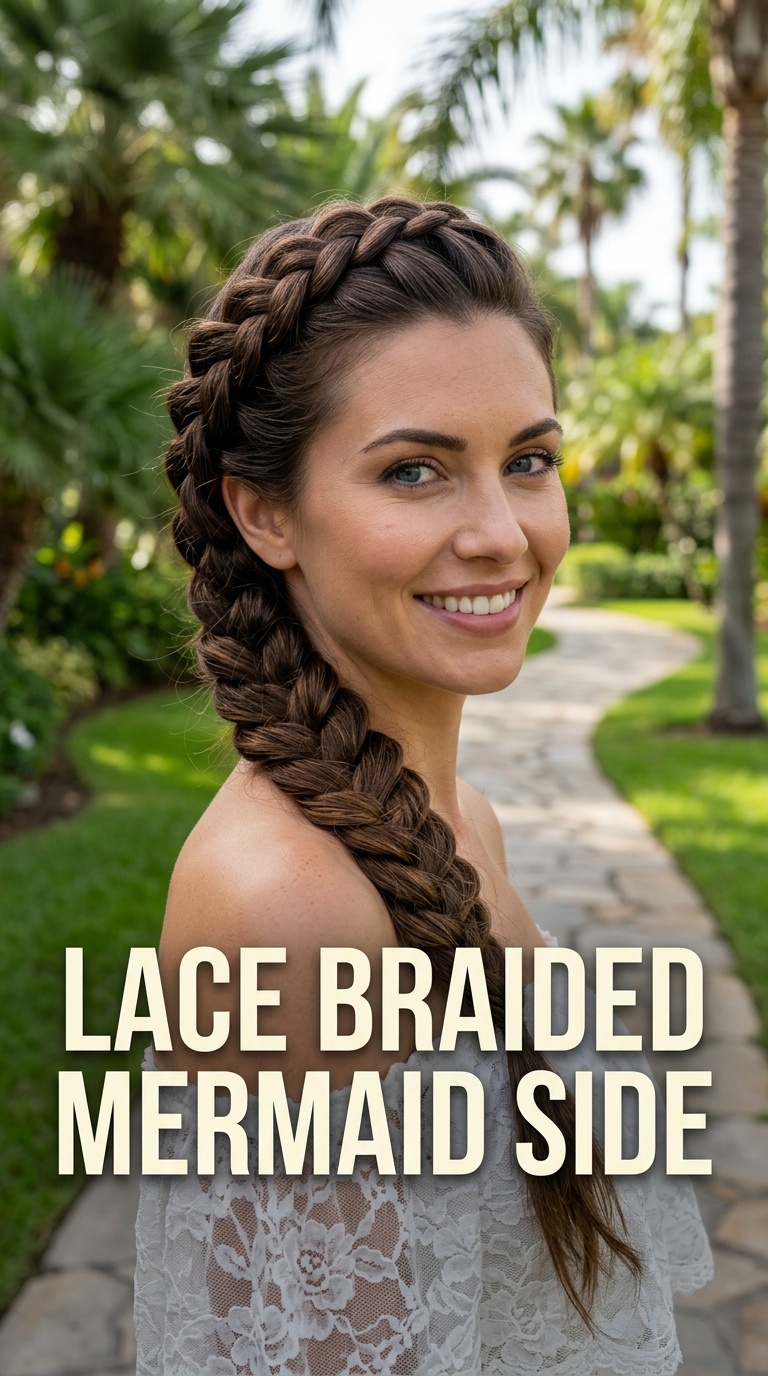 Lace Braided Mermaid Side