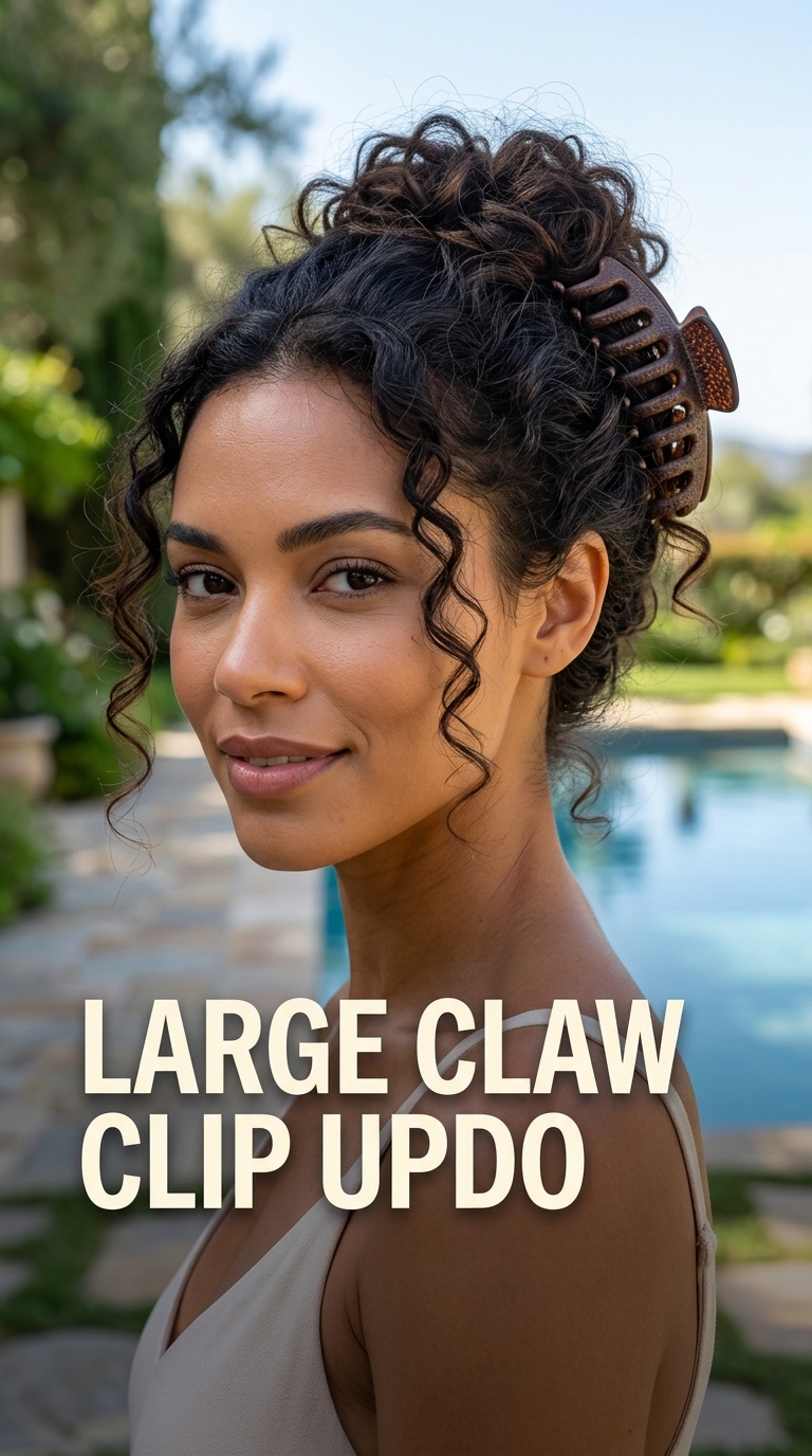Large Claw Clip Updo