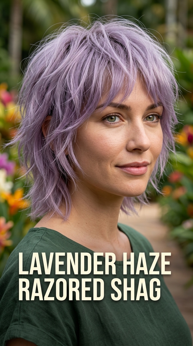 Lavender Haze Razored Shag