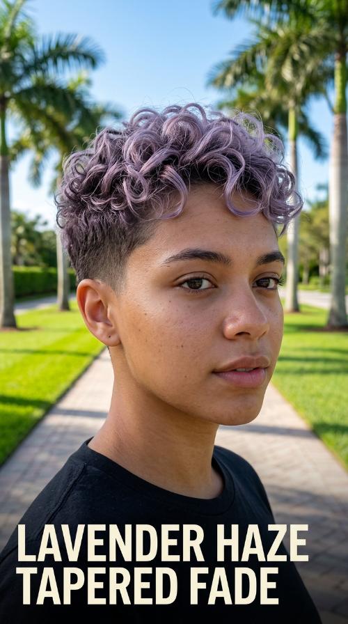 Lavender Haze Tapered Fade