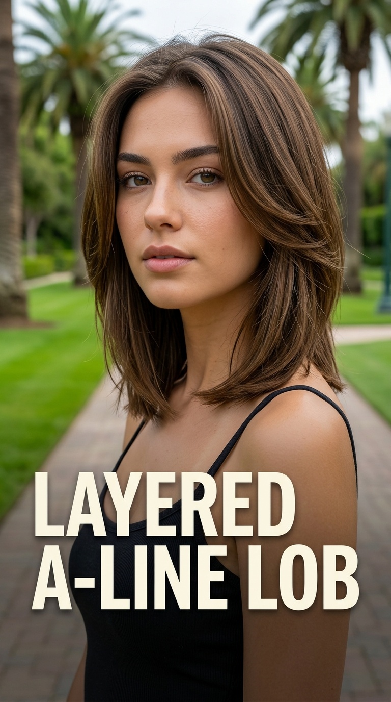 Layered A-Line Lob
