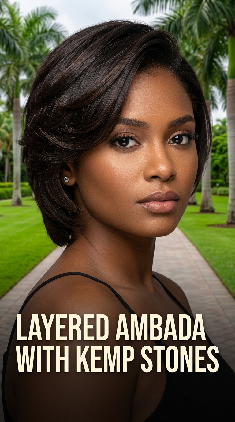 Layered Ambada with Kemp Stones