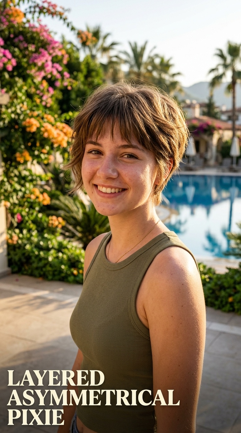 Layered Asymmetrical Pixie