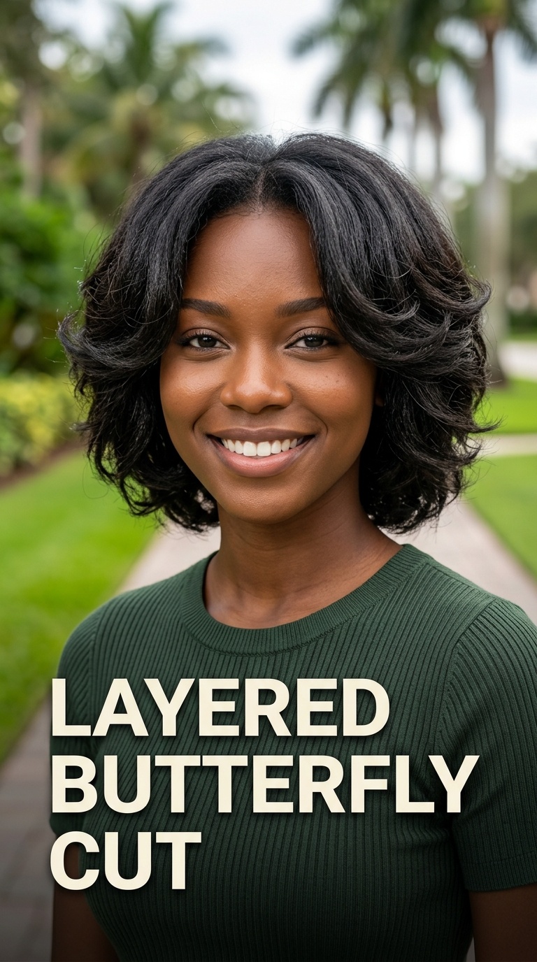 Layered Butterfly Cut