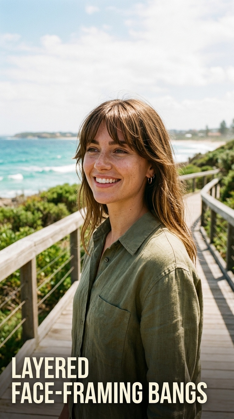 Layered Face-Framing Bangs