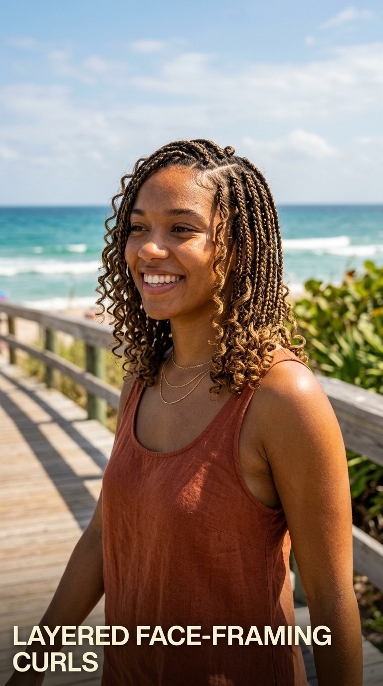 Layered Face-Framing Curls