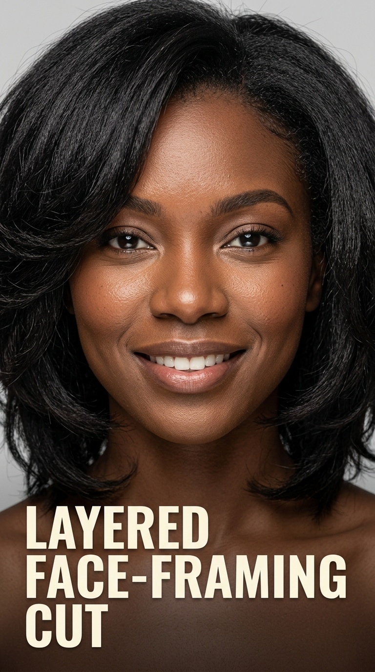Layered Face-Framing Cut