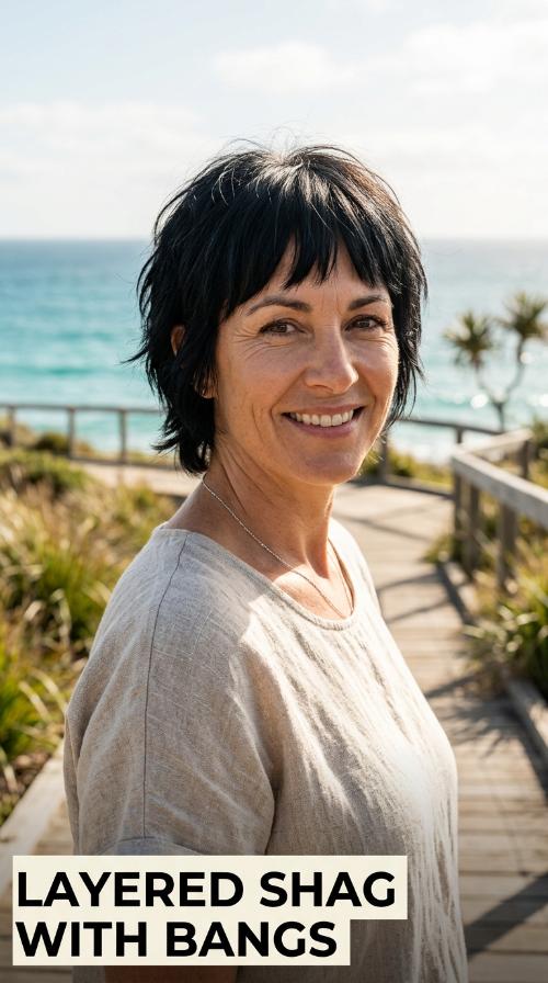 Layered Shag with Bangs