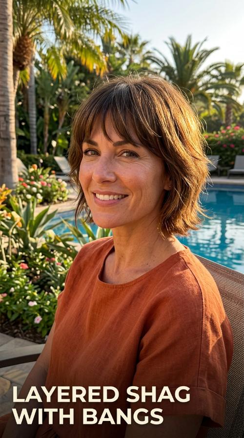 Layered Shag with Bangs
