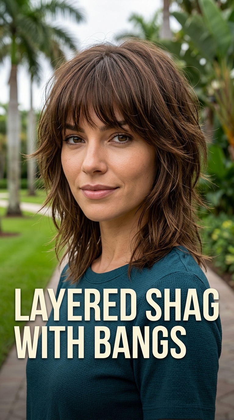 Layered Shag with Bangs