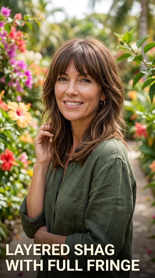 Layered Shag with Full Fringe