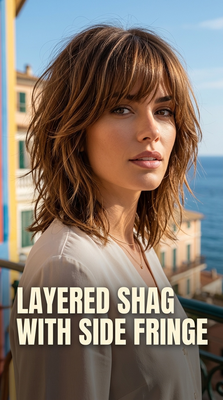 Layered Shag with Side Fringe