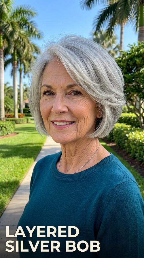 Layered Silver Bob