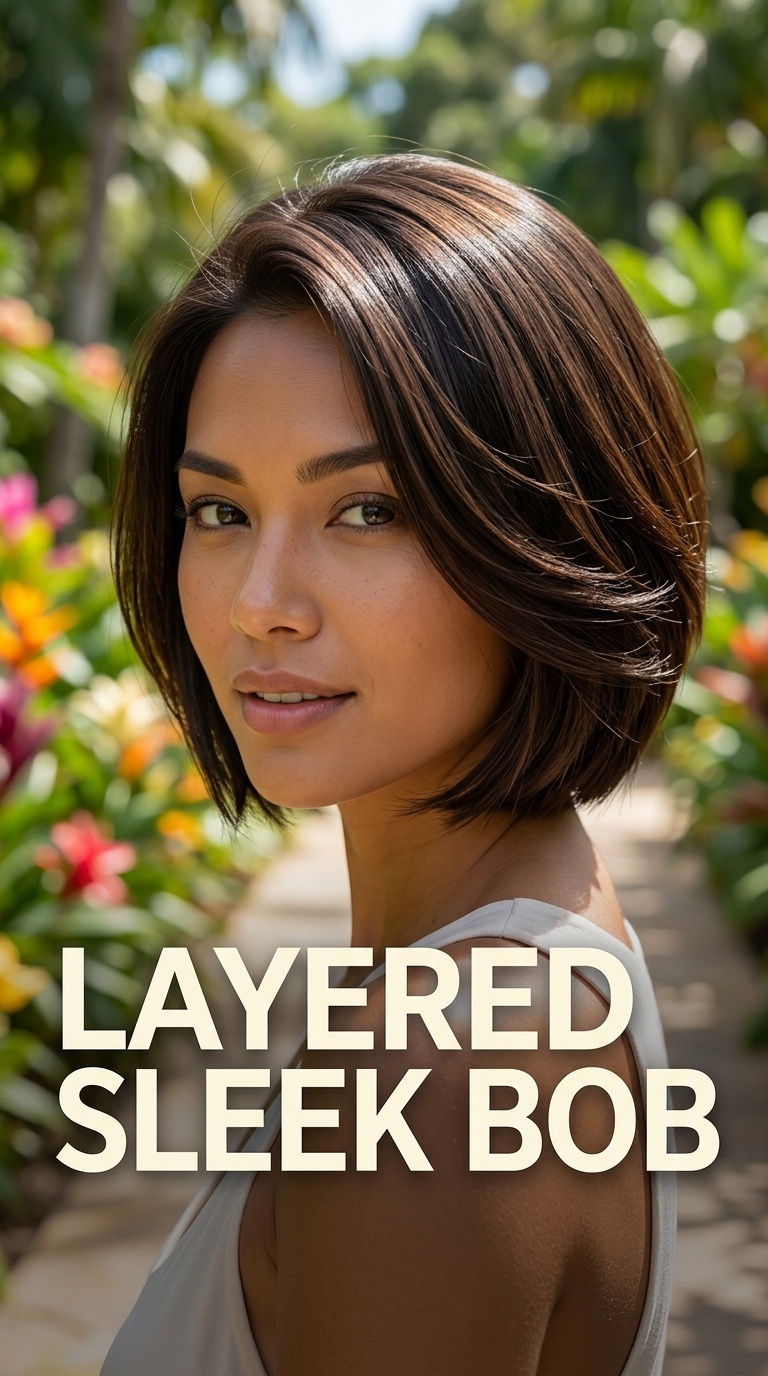 Layered Sleek Bob